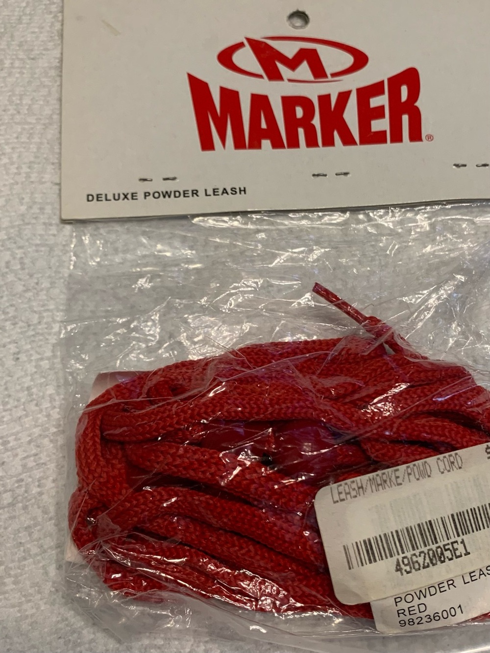 Ski Marker Deluxe Powder Leash - Red designed for securing skis in deep snow